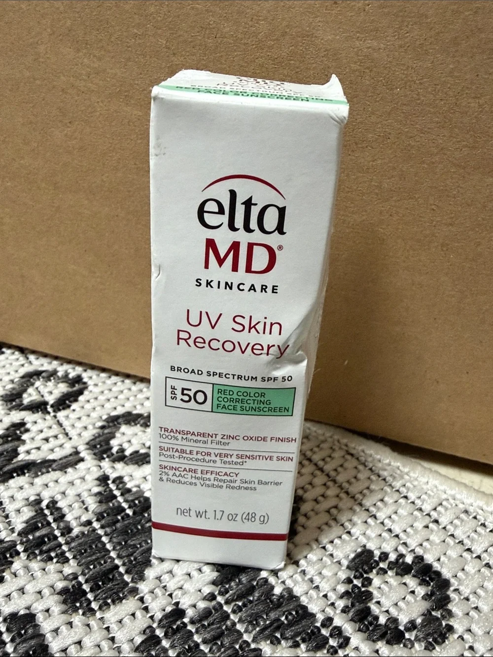 New EltaMD UV Skin Recovery SPF 50 - Green Correcting Face Sunscreen